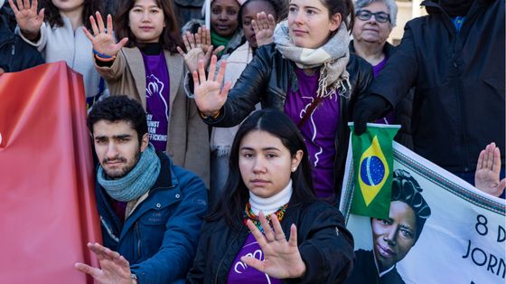 Un momento del flashmob organizzato dalla rete di Talitha Kum l'anno scorso