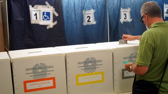 Il voto all'ultimo referendum