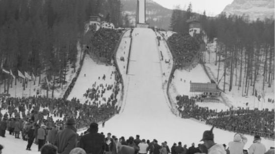 Giochi invernali, in 86 fotografie d’epoca la prima edizione italiana di Cortina ’56