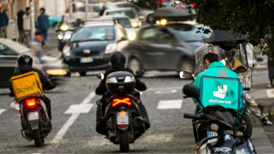 Rider per le strade di Napoli