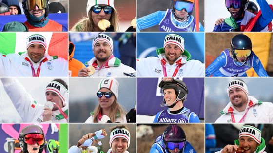 Una per una, tutte le 16 medaglie del record azzurro alle Paralimpiadi invernali