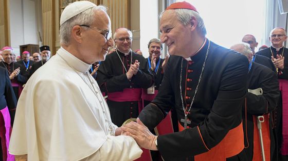 Vaticano, 17 giugno 2025: papa Leone XIV incontra i vescovi italiani riuniti in Assemblea della Conferenza episcopale italiana / SICILIANI