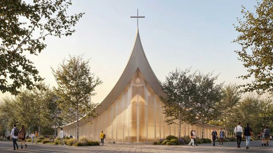 Un rendering del futuro “Monastero Ambrosiano”, che si svilupperà su un’area di 2.700 metri quadrati, 1.100 dei quali destinati agli spazi aperti