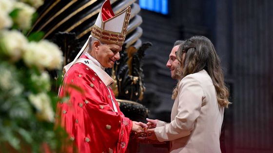 Un momento della Messa di Pentecoste in San Pietro con Leone XIV / VATICAN MEDIA