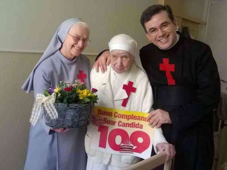Suor Candida, 109 candeline con san Camillo 