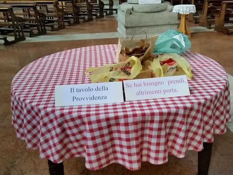 Il tavolo della Provvidenza che non resta mai vuoto