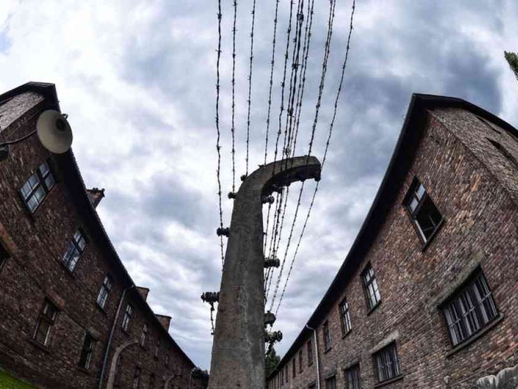 Il silenzio nella visita ad Auschwitz L'abbraccio a 11 sopravvissuti