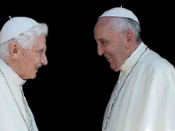 Francesco: «Fede e cultura i doni alla Chiesa del mio predecessore»