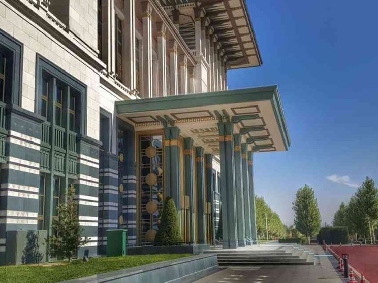 In visita al palazzo presidenziale di Ankara. Simbolo del potere di Erdogan e della nuova Turchia