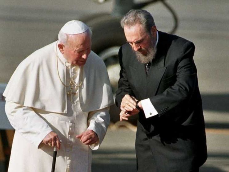 Giovanni Paolo II, Benedetto e Francesco: i tre Papi di Fidel