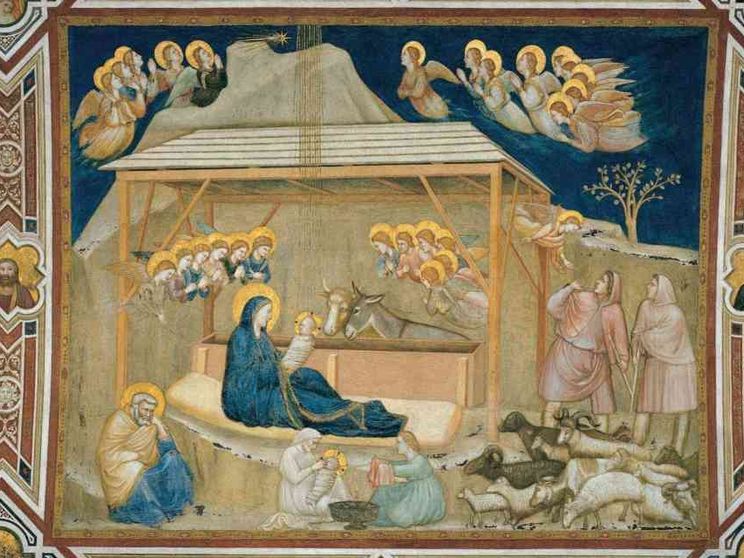 Papa Francesco sceglie la Natività di Giotto per gli auguri di Natale