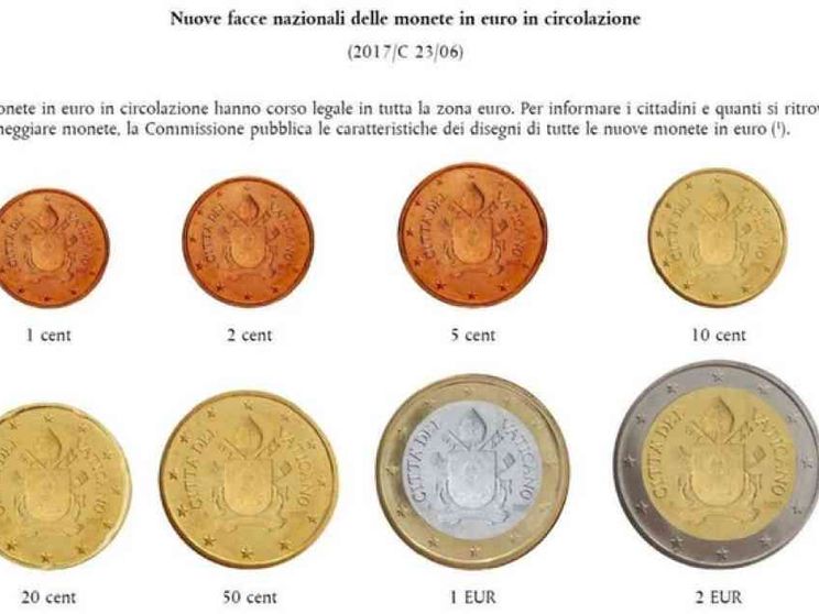 Euro, scompare l'immagine di papa Francesco