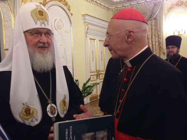Bagnasco incontra Kirill: «La cultura, via ecumenica»