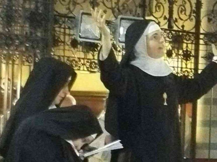 Io, giovane priora, in Duomo con Francesco