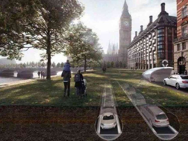 Il sogno di Elon Musk: tutto il traffico sotto terra