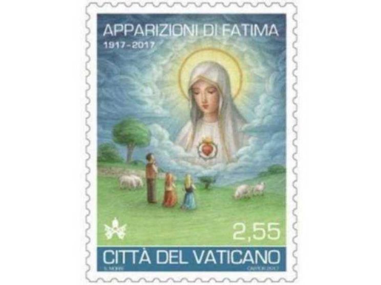 Francobollo vaticano per la Madonna di Fatima