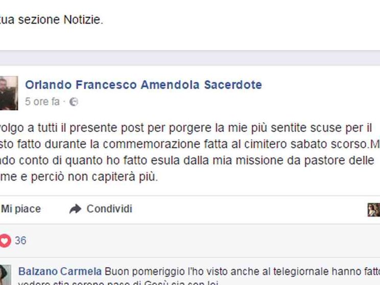 Saluto fascista, la diocesi di Milano: Amendola non è un prete cattolico