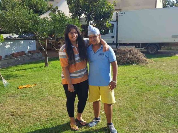 I due indiani Sikh nati e cresciuti nel Lazio