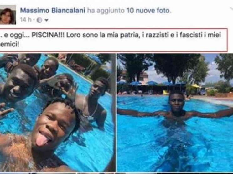 Porta i migranti in piscina, parroco attaccato su Facebook