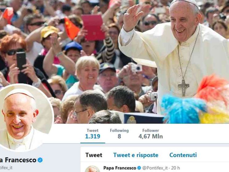 I tweet di @Pontifex superano i 40 milioni di follower
