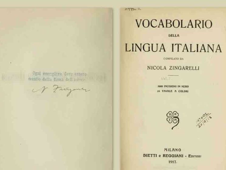 Il vocabolario Zingarelli, un secolo d'Italia parola per parola