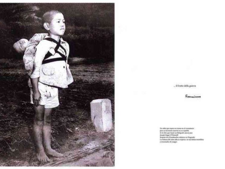 Una foto di Nagasaki scelta dal Papa: ecco i «frutti della guerra»