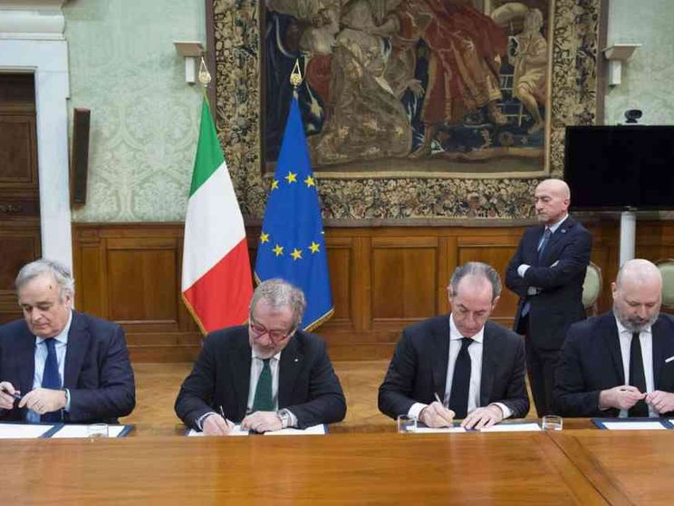 Governo firma «autonomia differenziata» con Lombardia, Veneto, Emilia-Romagna