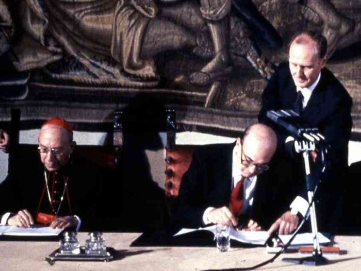 1984 - Nuovo Concordato tra Stato e Chiesa