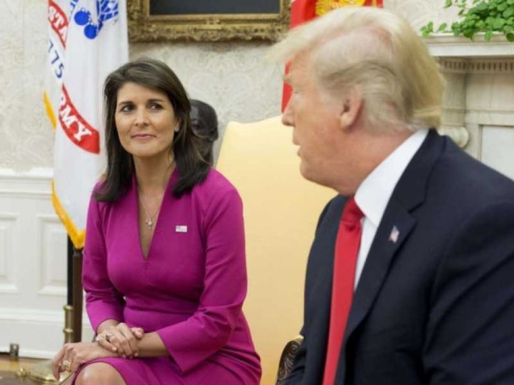 Haley saluta Trump e si dimette da ambasciatrice all'Onu