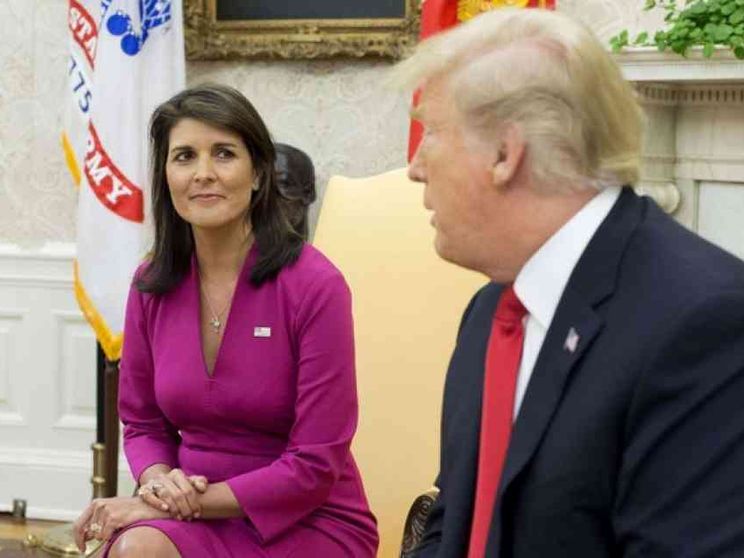 Haley saluta Trump e si dimette da ambasciatrice all'Onu