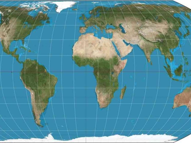 Ora sulle mappe la Terra è tale e quale