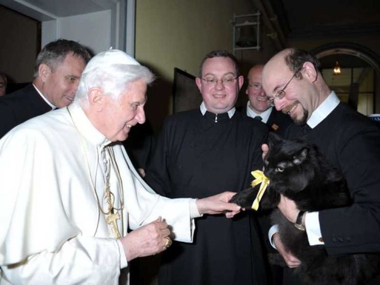 Addio a Pushkin, il gatto amico di Benedetto XVI