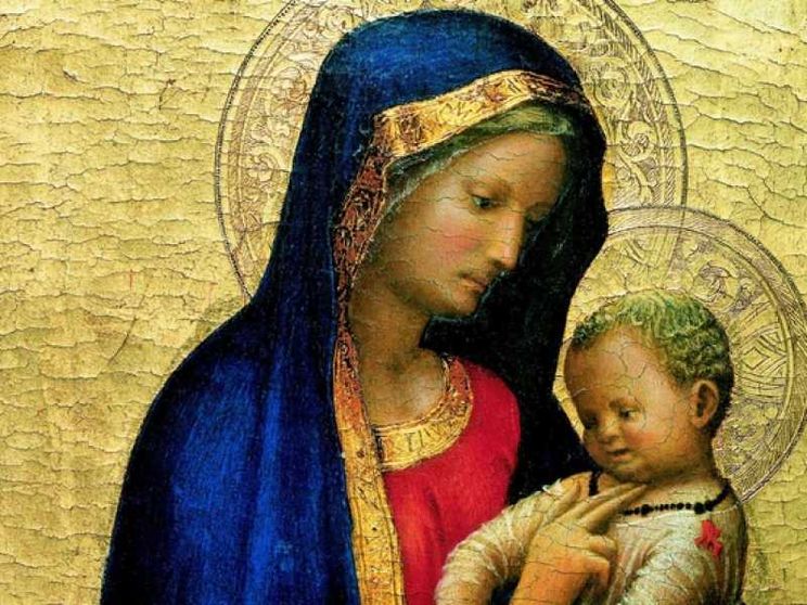 La Vergine Maria, Madre che regala un sorriso. E fa il solletico