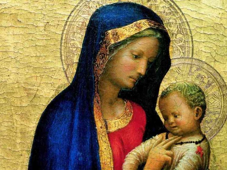 La Vergine Maria, Madre che regala un sorriso. E fa il solletico