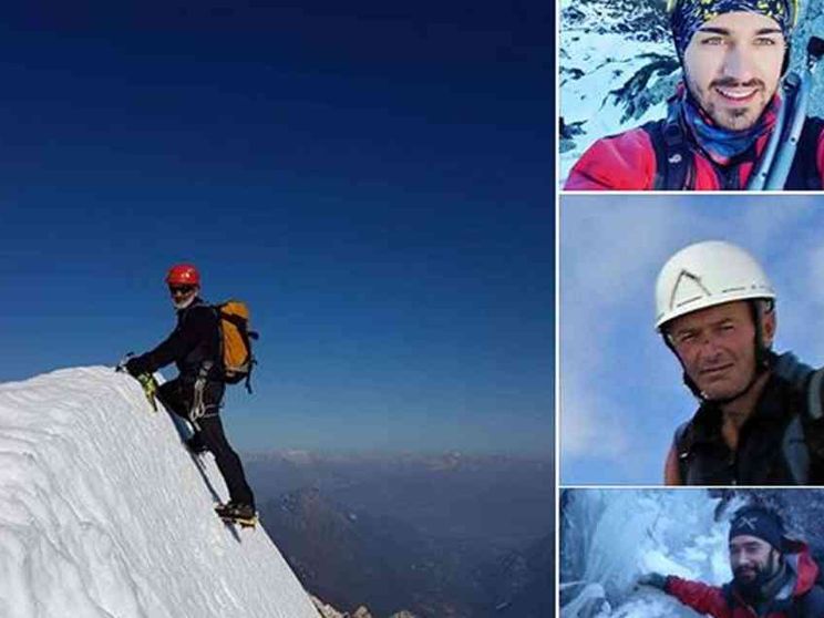 Salvati gli alpinisti italiani colpiti da una valanga