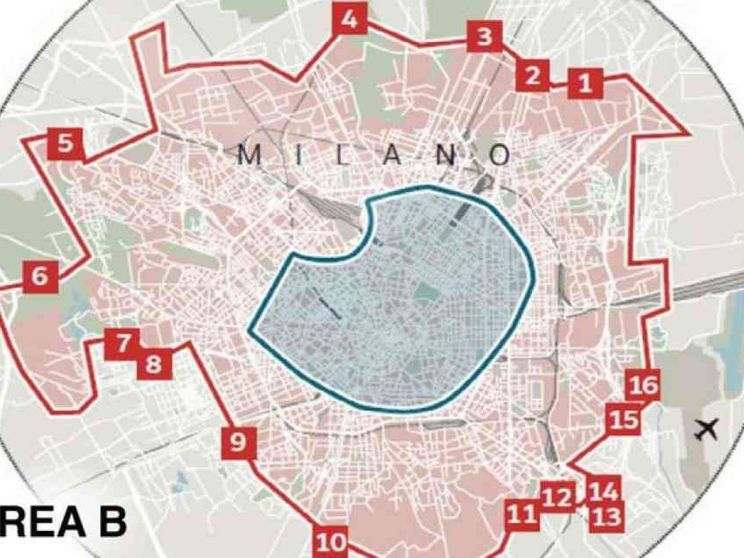 Area B: da domani stop anche alle Euro 4 diesel
