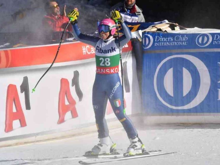 Triplete all'italiana. Valanga rosa sul podio: Curtoni, Bassino e Brignone