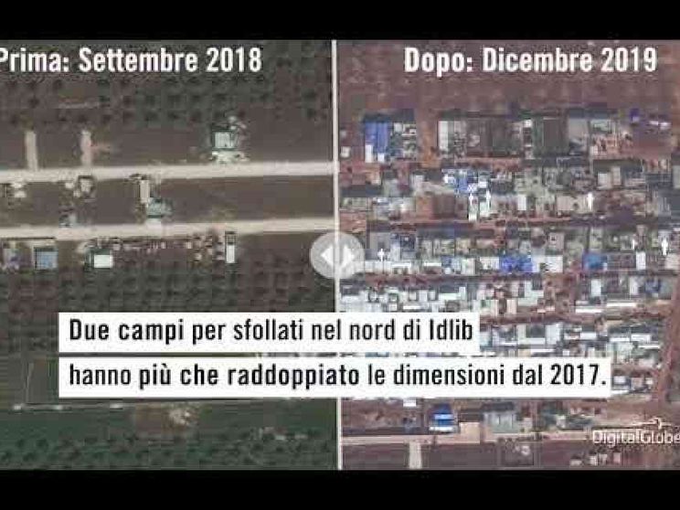A Idlib la crisi umanitaria dei bambini: i campi profughi prima e dopo