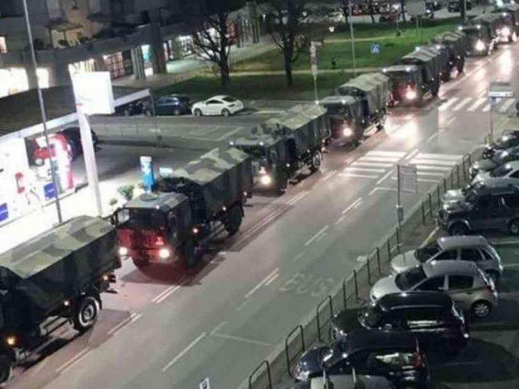 Le bare sui camion militari, Bergamo sotto choc