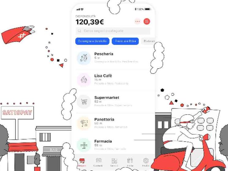 Satispay lancia il pagamento per la consegna a domicilio