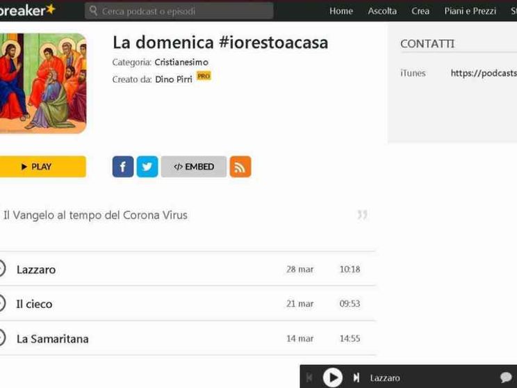 La Parola in podcast con le voci della tv e del cinema