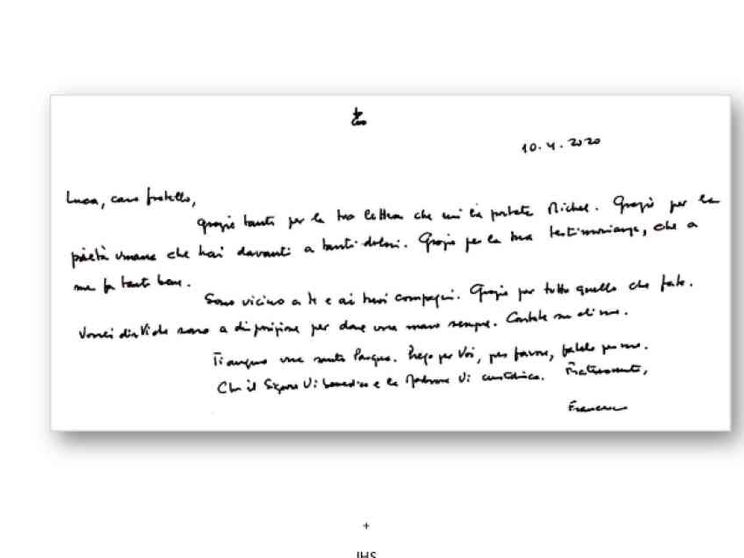 Papa Francesco a Mediterranea: «Contate su di me»