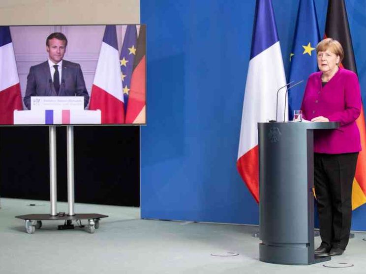 Merkel-Macron: 500 miliardi subito a fondo perduto. Conte: è buon avvio