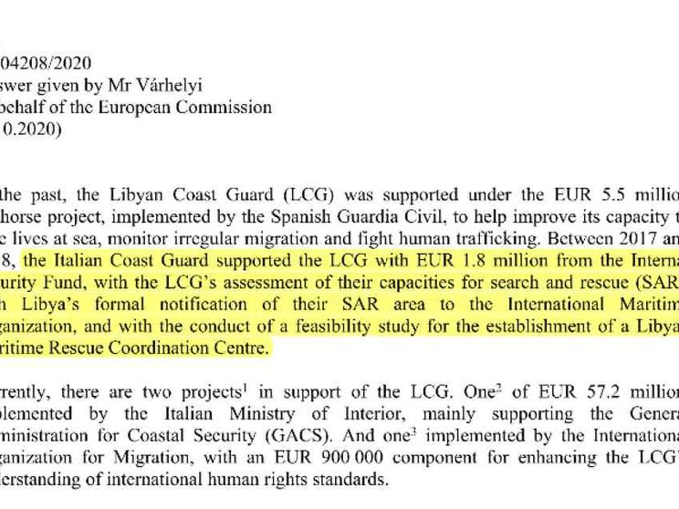 Ue: così l’Italia ha progettato e pagato la nascita dell’area Sar libica