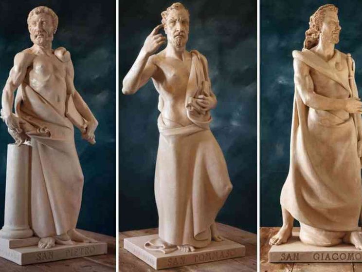 Brescia ricorda i martiri dello Sri Lanka donando le statue degli Apostoli