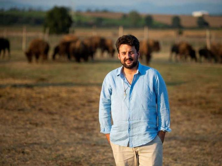 L'unico allevatore italiano di bisonti americani
