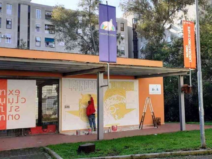 Roma, a Tor Bella Monaca alleanza tra volontari e street-art