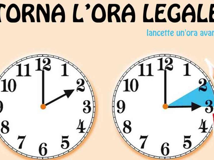 Tra sabato e domenica torna l'ora legale