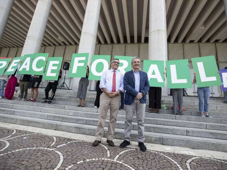 A 20 anni dall'11 settembre il flash mob dei "Giovani per la pace"