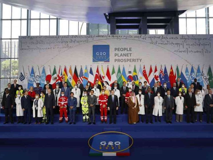 Draghi: c'è ripresa grazie ai vaccini, via le barriere commerciali